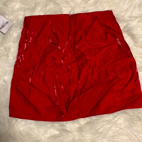 Red Skirt with small slits ❤️ - Picture 5 of 5